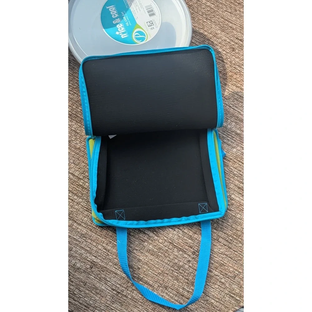 Party Peacock n'ice & cool Chilled Serving Bowl Set with Insulated Carrier Bag